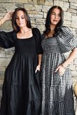 Nonni Gingham Darling Dress Black